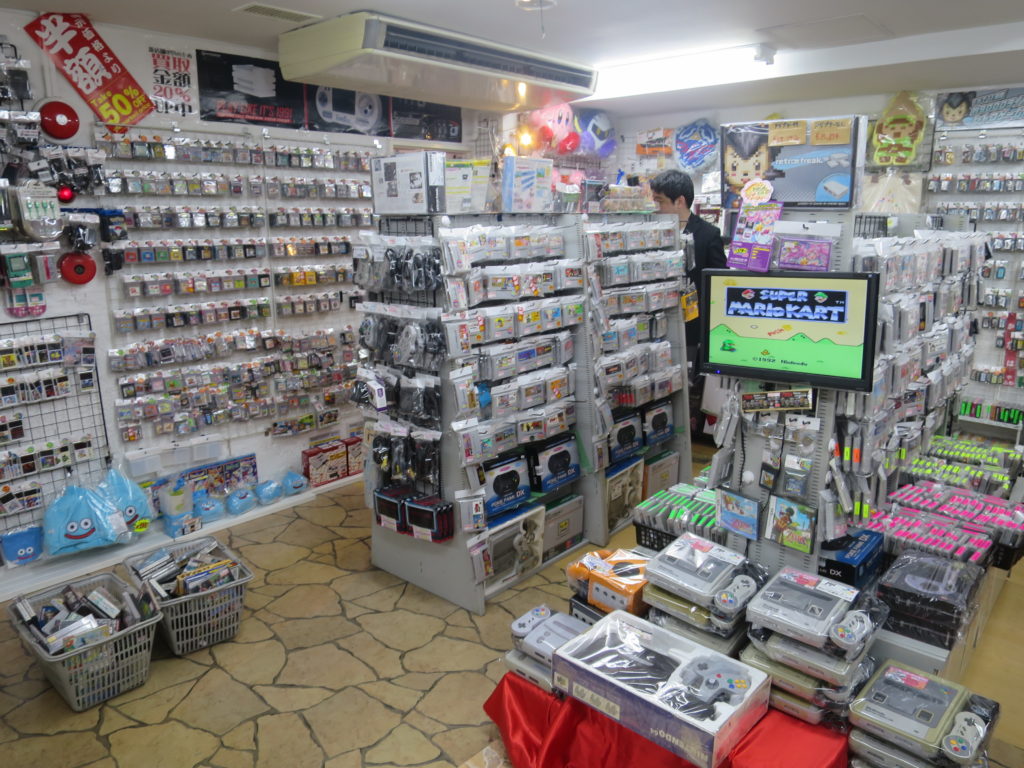 Inside a retro games shop in Akihabara