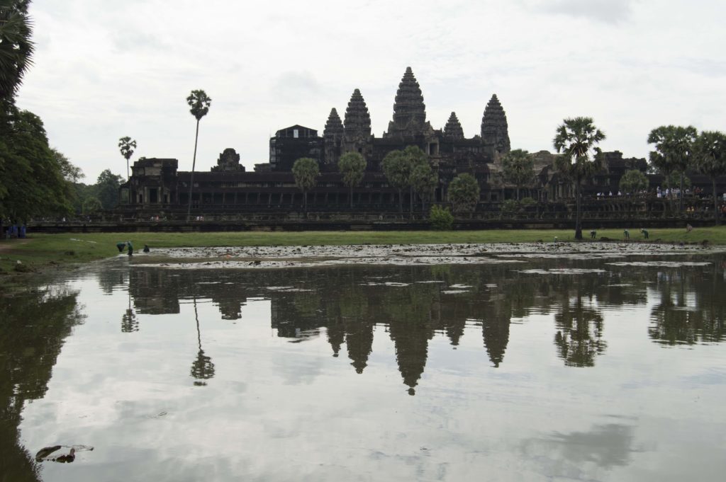 The iconic Angkor Wat, the most famous of Cambodia's temples