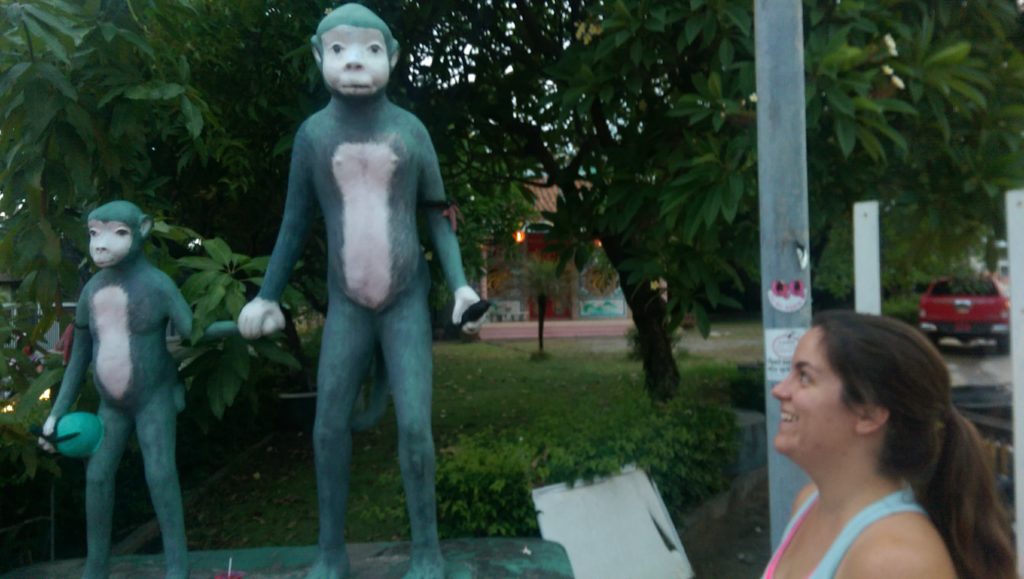 There apparently wasn't much to photograph on Koh Samui, as this creepy monkey statue is the only picture I have from the island