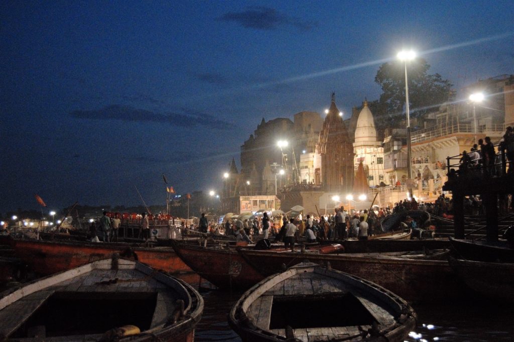 On the banks of the Ganges in Varanasi