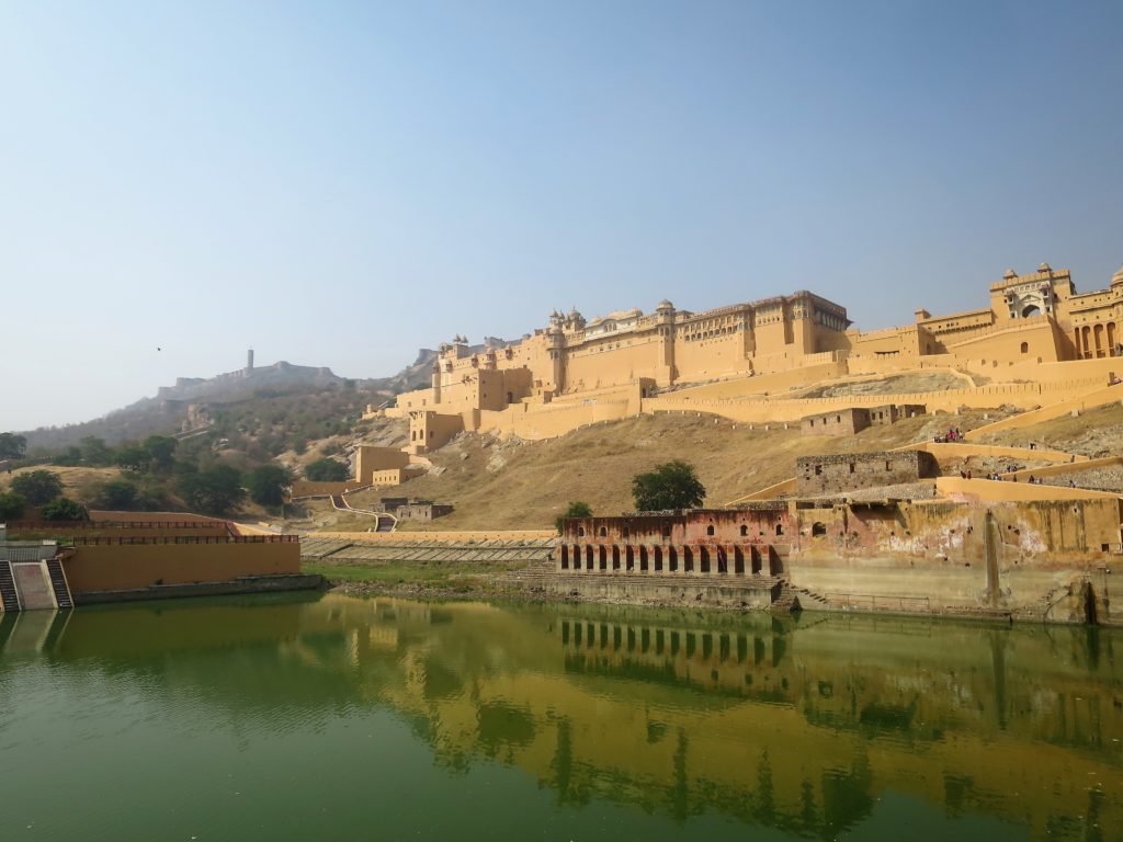The imposing Amber Fort in Jaipur